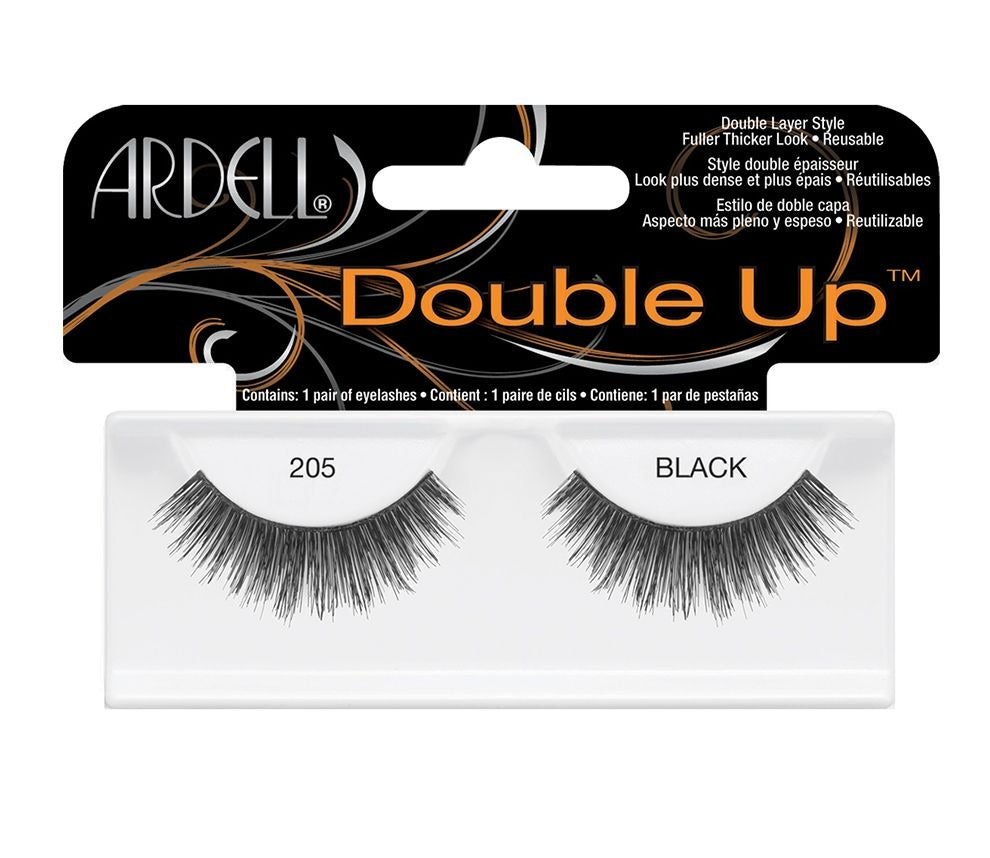 Ardell Double Up Wimpern 205 – 100% Echthaar, Doppelte Wimpern Für Voluminösen Look, Schwarz