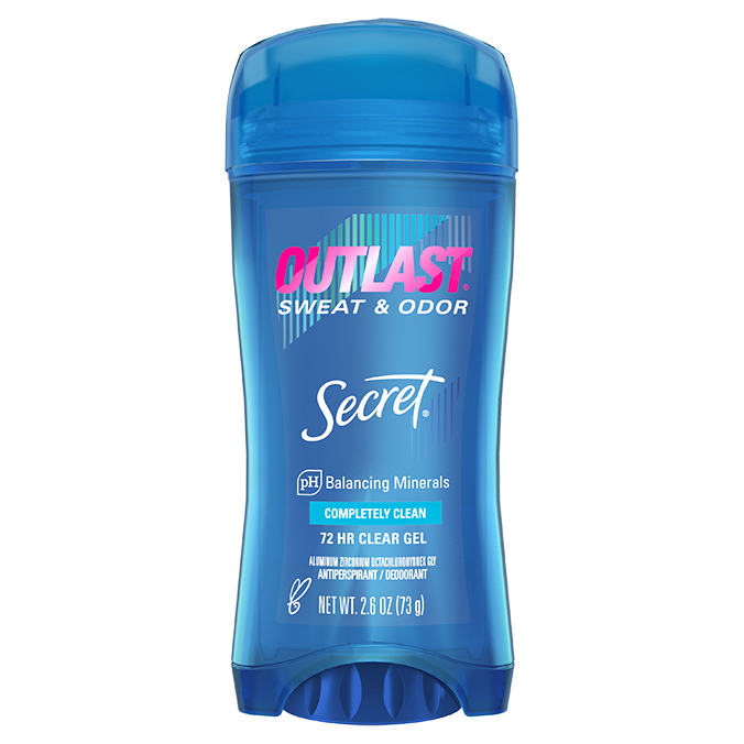 Secret Outlast Sweat & Odor Completely Clean 72hr Clear Gel