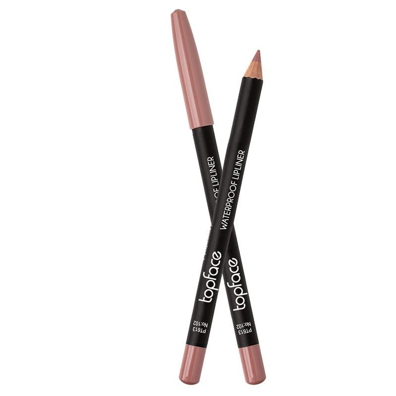 topface waterproof lipliner 102