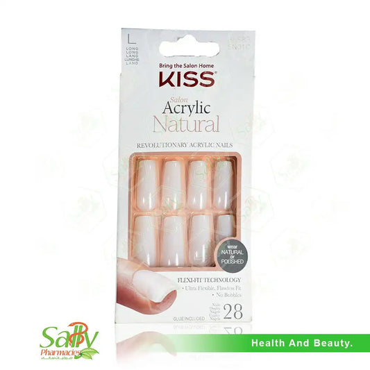 KISS Nails ACRYLIC NATURAL (SN01C) 28NAILS