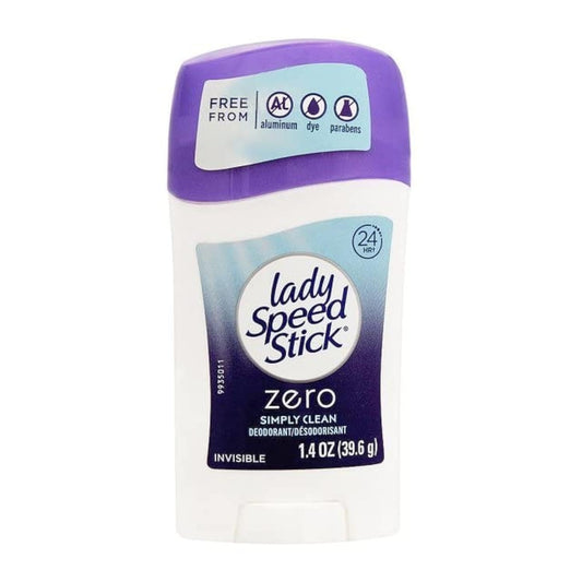 lady speed stick zero simply clean deodorant stick