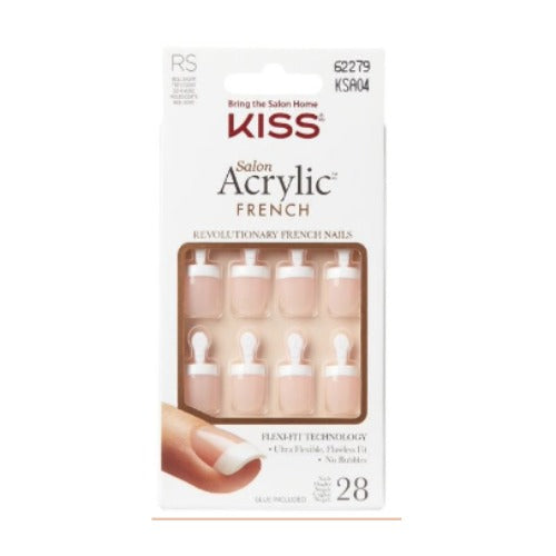 KISS salon Acrylic French (62279-KSA04) 28 nails