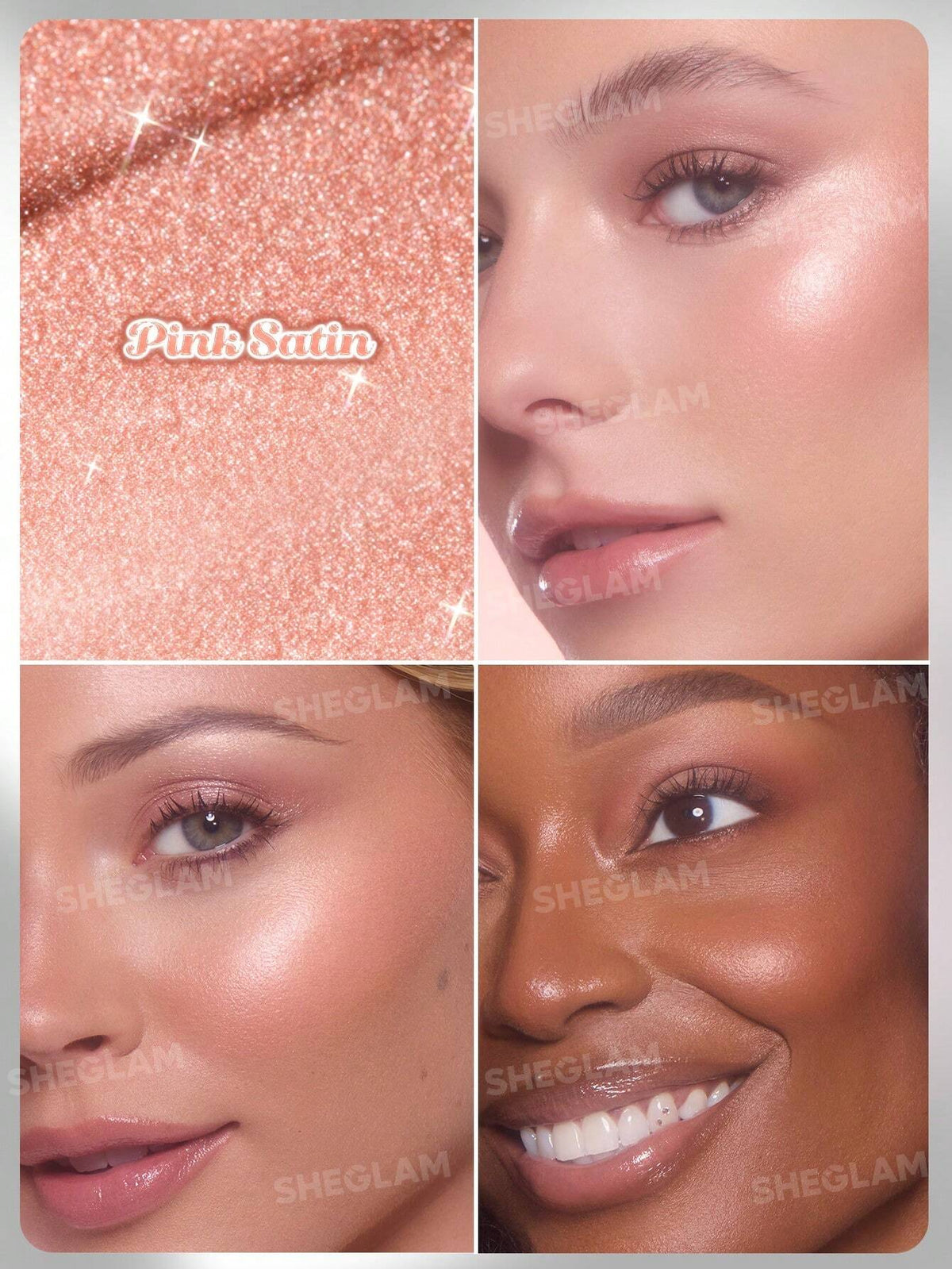 Sheglam Buttery Bling Highlight Stick-Pink Satin