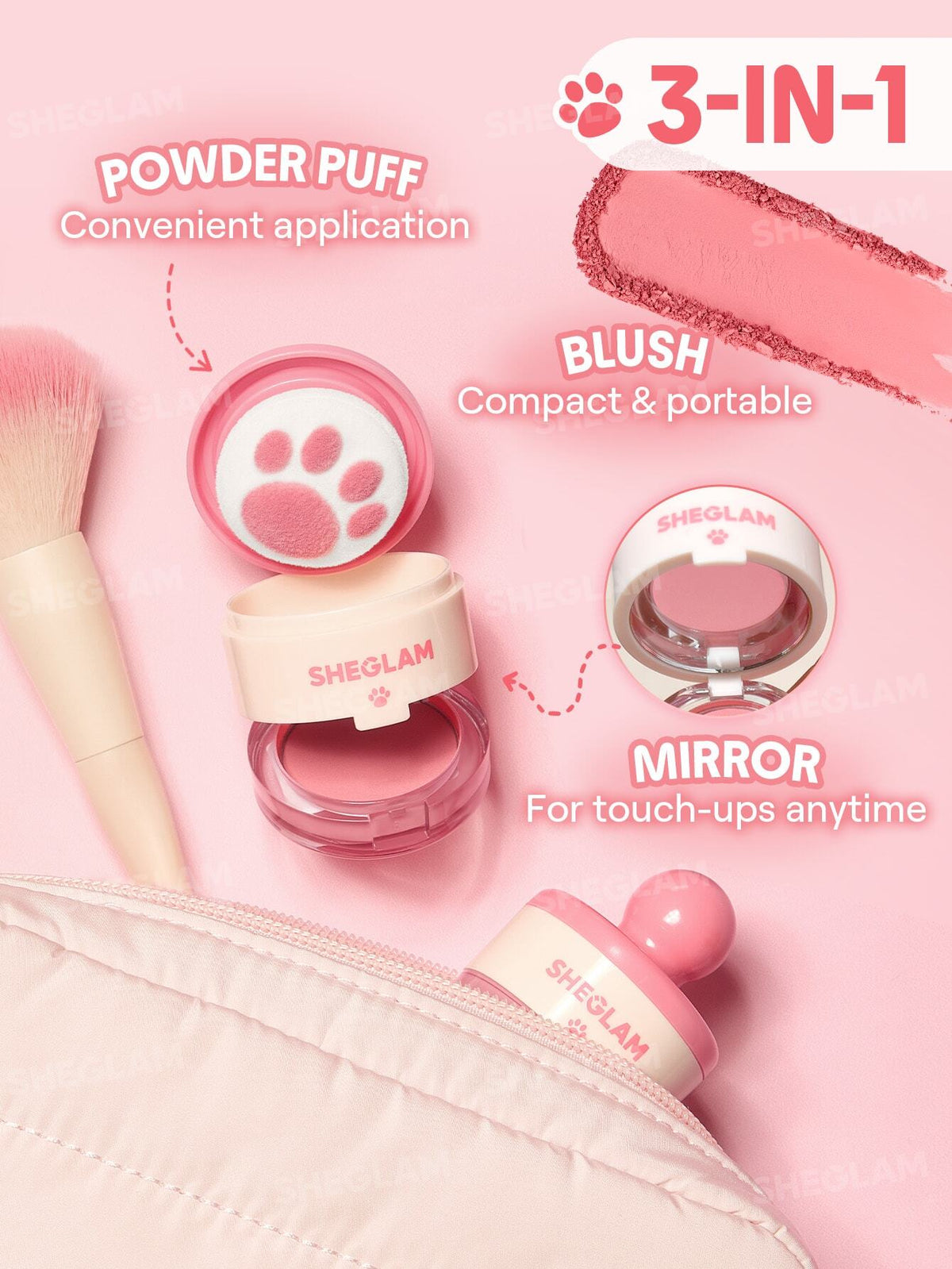 Sheglam Cutie Paw Blush Stamp