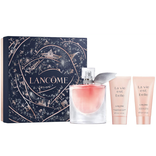 Lancome La vie est Belle Gift Set (50 ml Eau de Parfum + 50 ml Shower Gel + 50 ml Body Lotion)