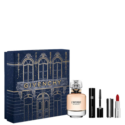 Givenchy L'Interdit EDP SET(EDP 50ML+L'Interdit  Black Mascara 4G+Lipstick 1.5G)