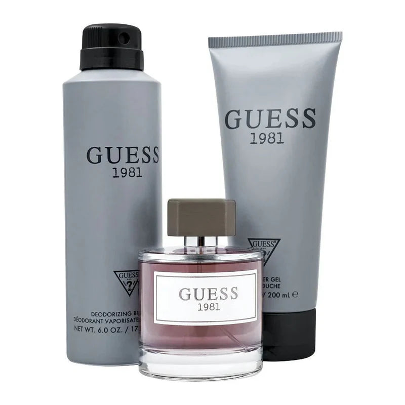 GUESS 1981 For Men EDT 100ML+Shower Gel200ML+Body Spray 226ML