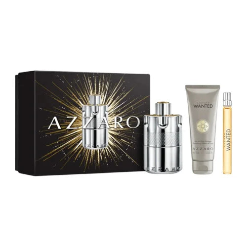 Azzaro Wanted Eau de Parfum Gift Set 100ML+10MLTravel Spray+75ML perfumed body lotion