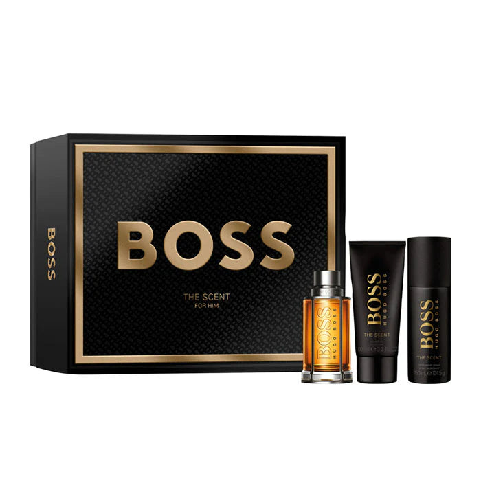 HUGO BOSS The Scent EDT 100ML+Shower Gel 100ML+Deodorant Spray 150ML