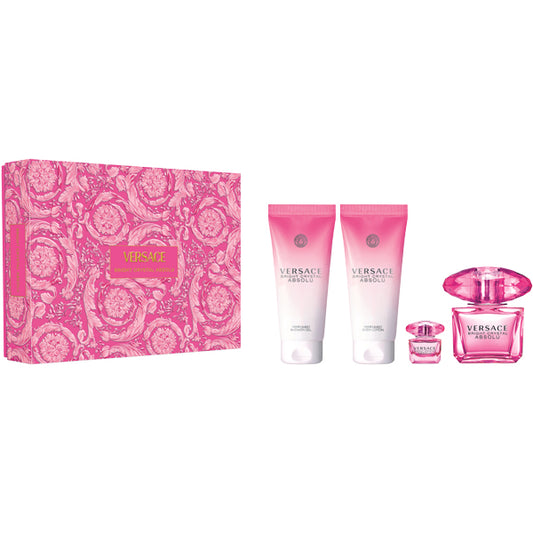Versace Bright Crystal Absolu Set (EDP 90ml + EDP 5ml + BL 100ml + SG 100ml)
