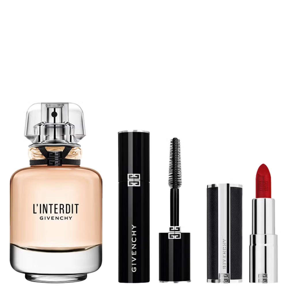 Givenchy L'Interdit EDP SET(EDP 50ML+L'Interdit  Black Mascara 4G+Lipstick 1.5G)