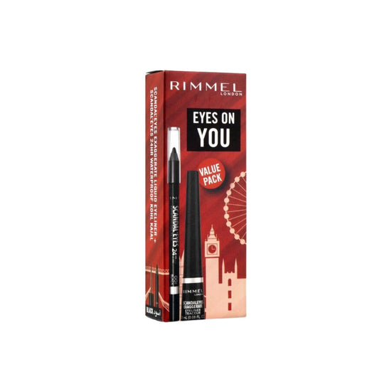 Rimmel London Eyes On You Liquid Eyeliner & Kohl Kajal Black Kit