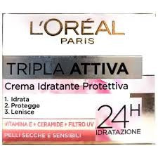 L'Oréal Paris Crema Idratante Viso Tripla Attiva 50 ml