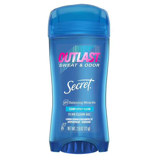 Secret Outlast Sweat & Odor Completely Clean 72hr Clear Gel