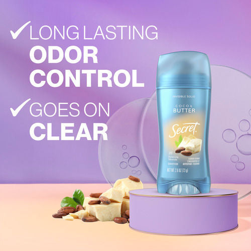 Secret Invisible Solid Cocoa Butter